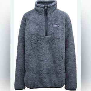 Patagonia Los Gatos Furry Blue Sherpa Women's Fleece Pullover Jacket